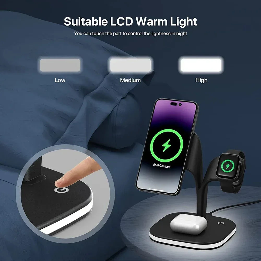 Bloom 5 in 1 Wireless Charging Station - Three