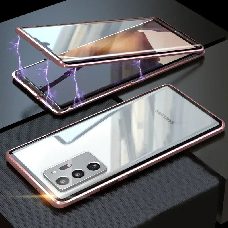 Full Body Metal Camera Protection Case Samsung Note 20 Ultra - Three