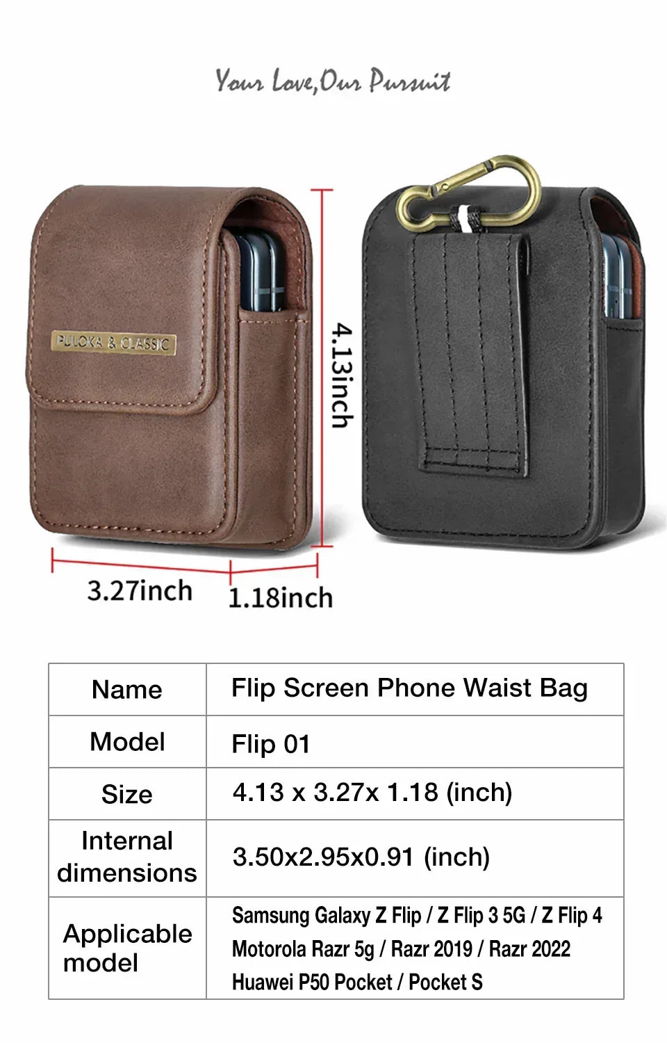 Puloka Portable Waist Bag For Flip - Three