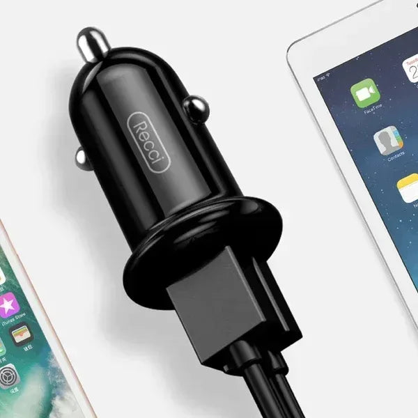 Recci Mini Car Charger PD 20W RQ06 - Three
