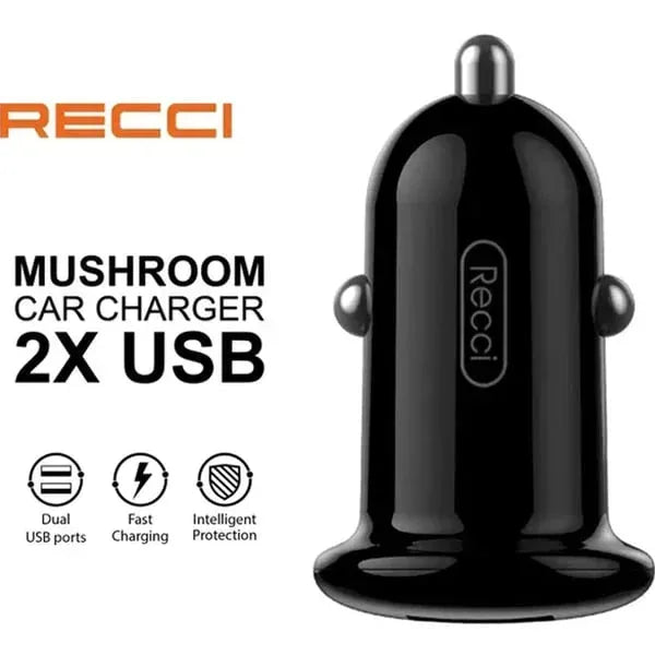 Recci Mini Car Charger PD 20W RQ06 - Three