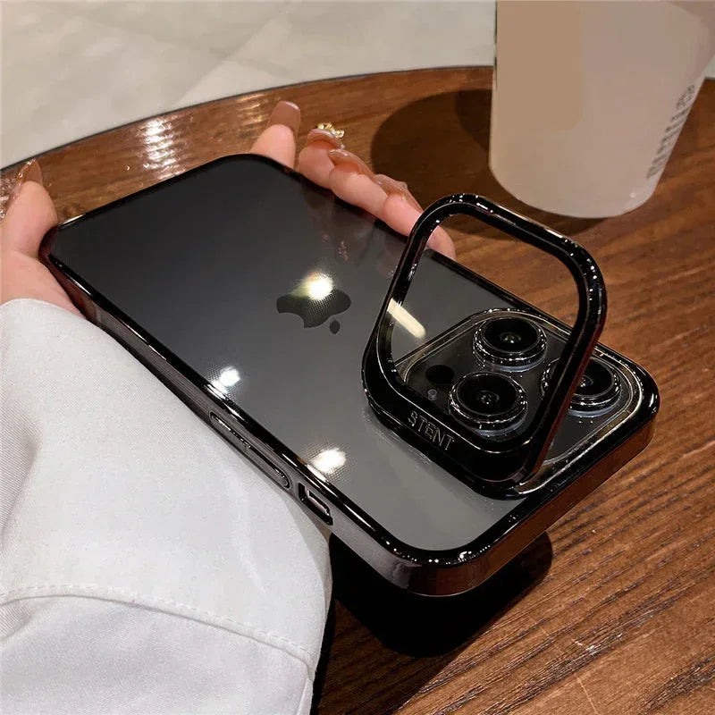 Invisible Folding Holder Camera Stand Case iPhone 13 Pro Max - Three