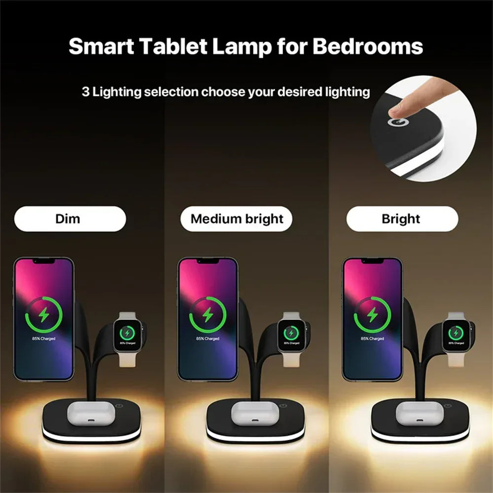 Bloom 5 in 1 Wireless Charging Station - Three
