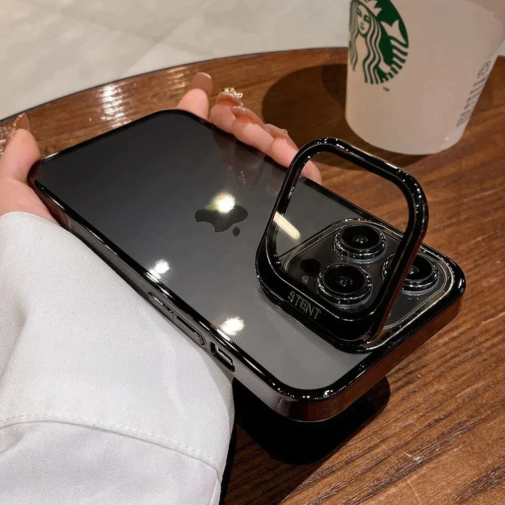 Invisible Folding Holder Camera Stand Case iPhone 13 Pro - Three
