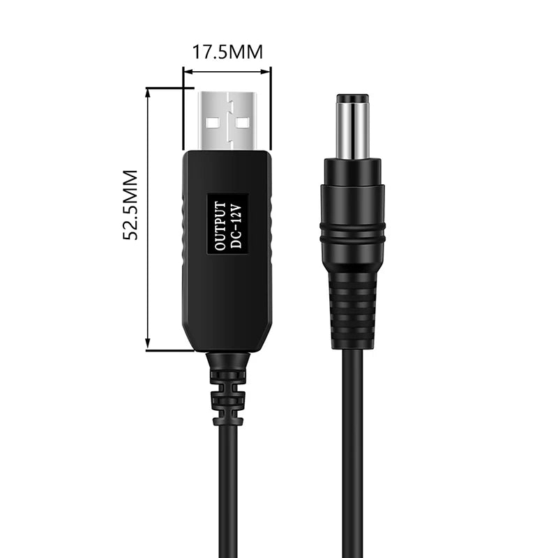 USB DC 5V to 12V Router Cable