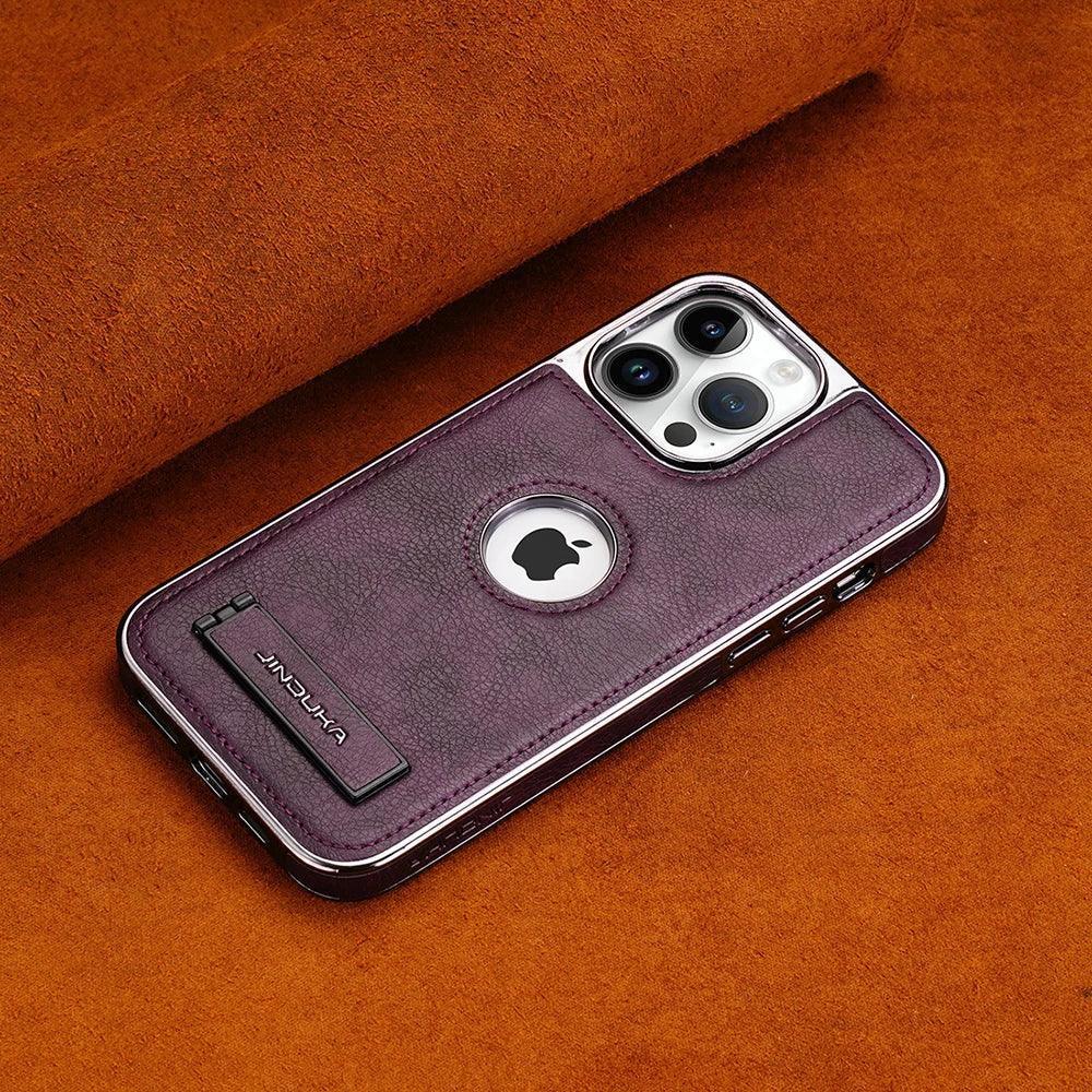 Jinduka Leather Case iPhone 15 Pro - Three