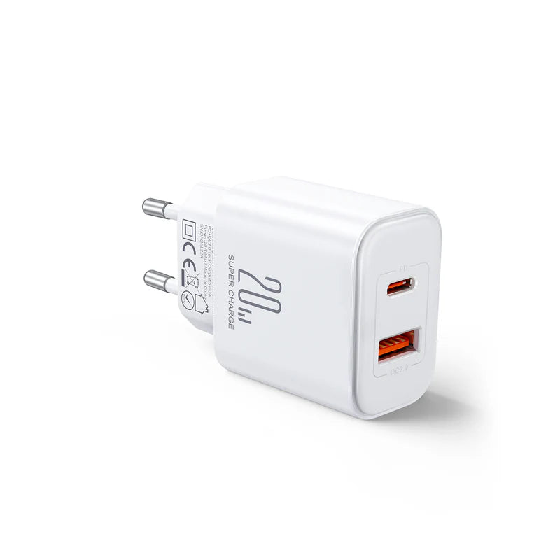 Joyroom Flash Series 20W A+C Dual-Port Charger 20W With Cable JR-TCF05EU