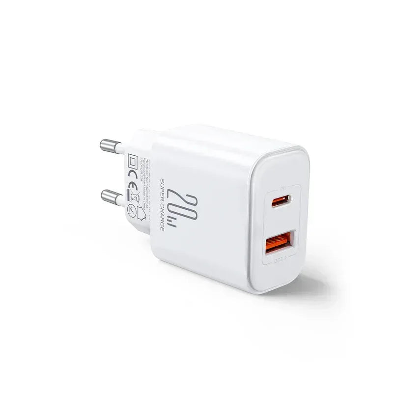 Joyroom Flash Series 20W A+C Dual-Port Charger 20W With Cable JR-TCF05EU - Three