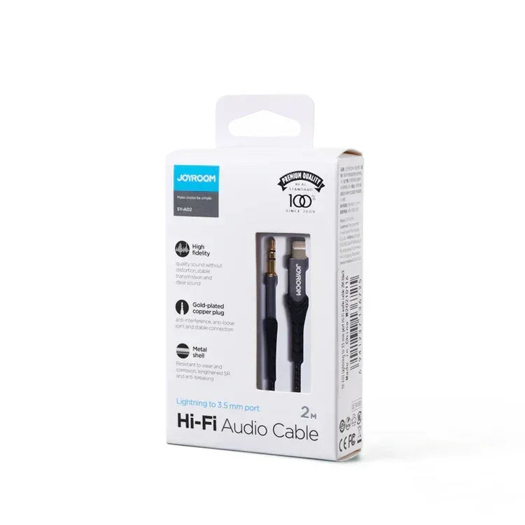 Joyroom Lightning To 3.5mm audio cable Hifi SY-A02 - Three