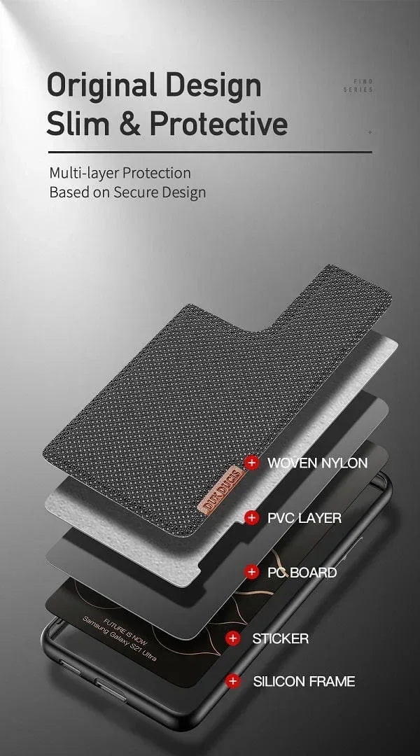 Fino Dux Ducis Fabric Case Samsung S22 Ultra - Three
