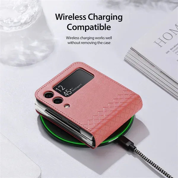 Dux Bril PU Leather Case Samsung Z Flip 3 - Three