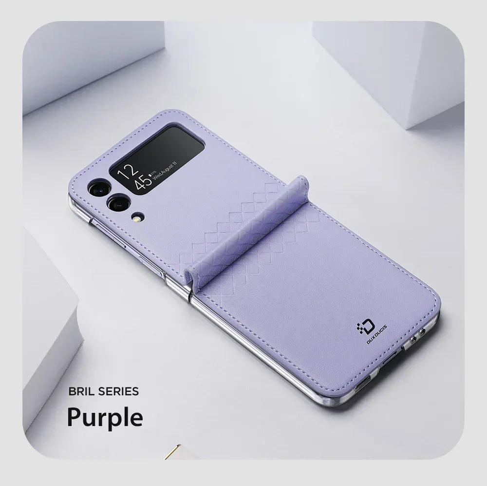 Dux Bril PU Leather Case Samsung Z Flip 3 - Three