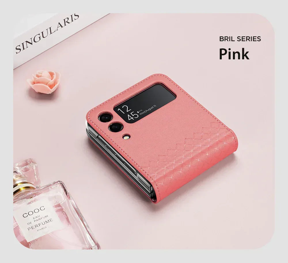 Dux Bril PU Leather Case Samsung Z Flip 3 - Three