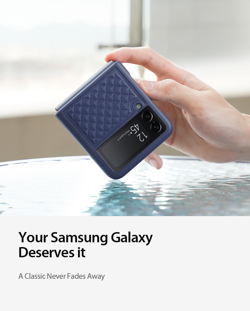 Dux Venice Series Leather Case for Samsung Z Flip 4