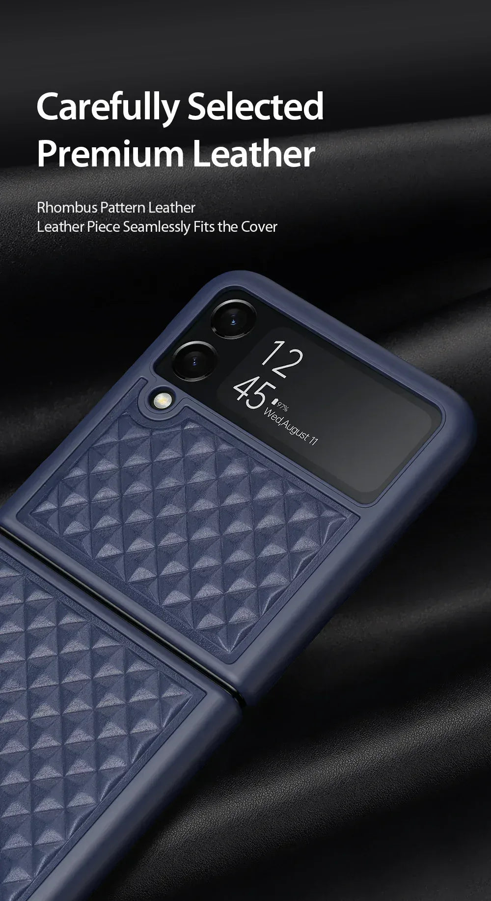 Dux Venice Series Leather Case for Samsung Z Flip 3 - Three