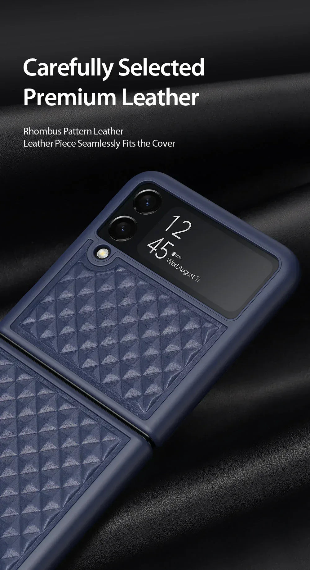 Dux Venice Series Leather Case for Samsung Z Flip 4 - Three