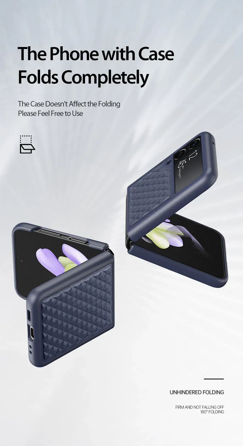 Dux Venice Series Leather Case for Samsung Z Flip 4 - Three
