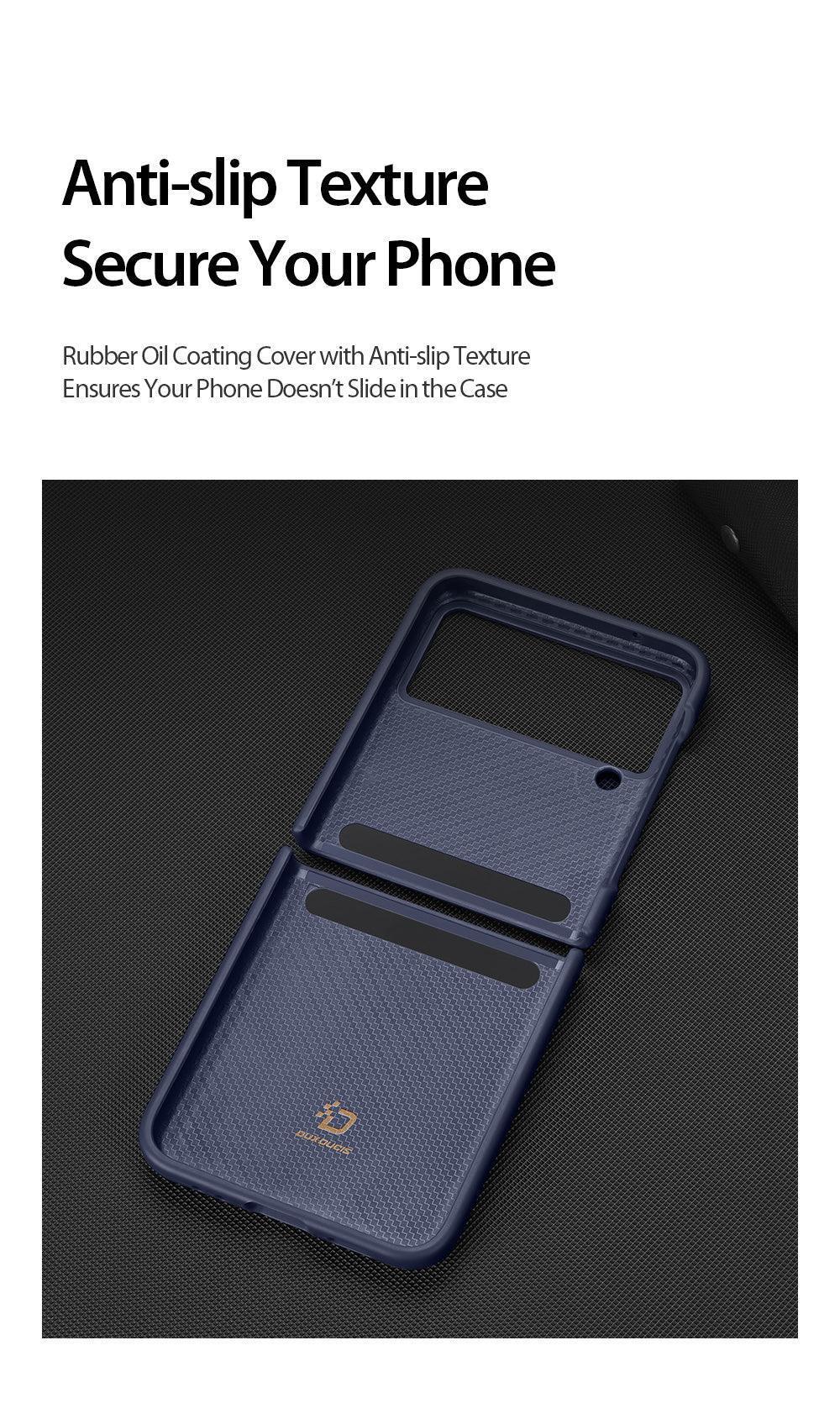 Dux Venice Series Leather Case for Samsung Z Flip 4 - Three