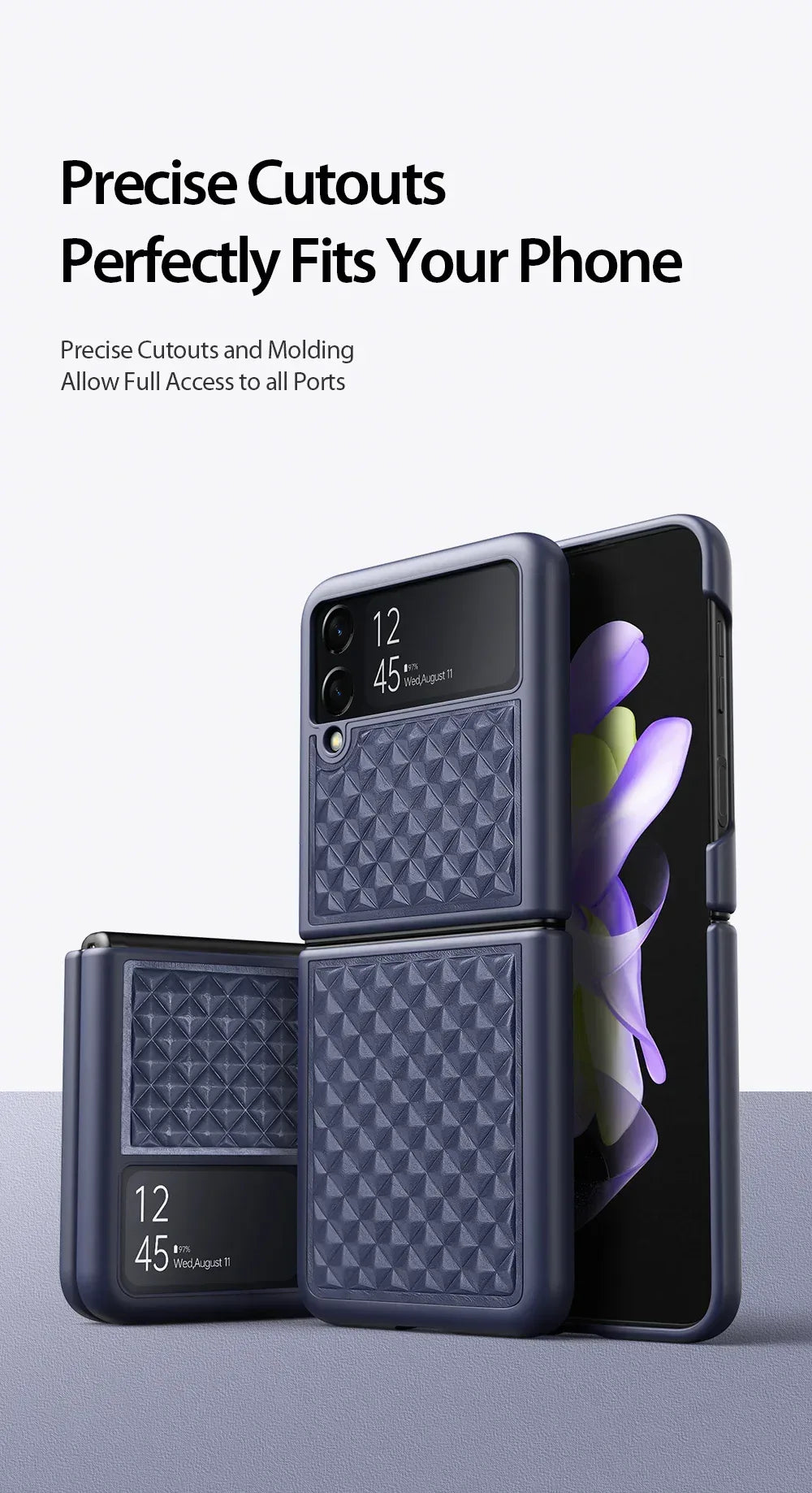 Dux Venice Series Leather Case for Samsung Z Flip 3 - Three