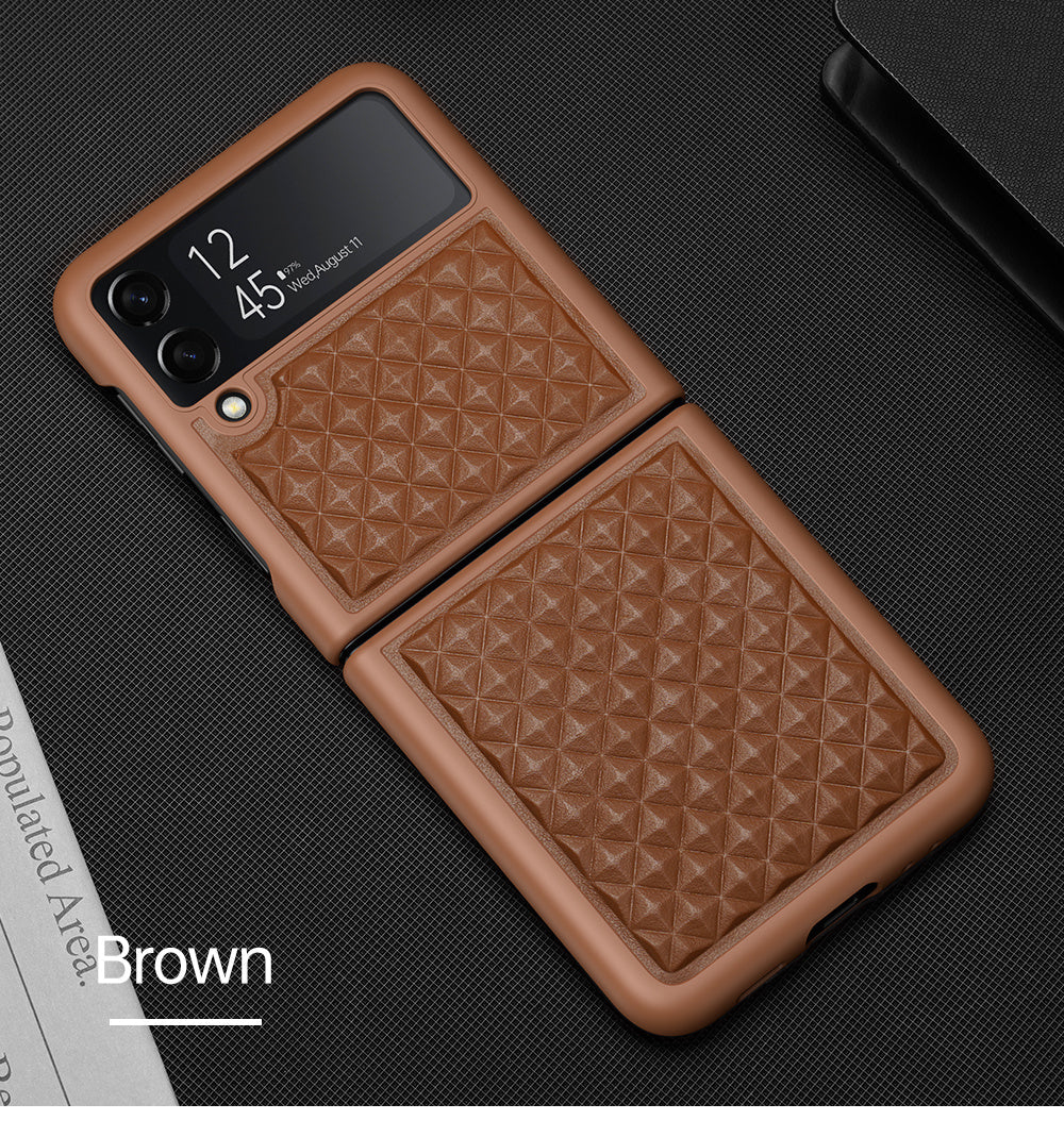 Dux Venice Series Leather Case for Samsung Z Flip 4