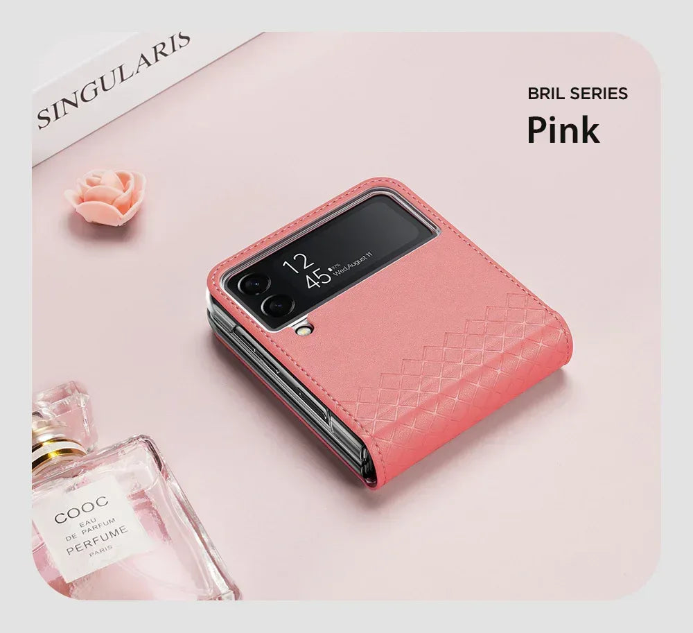 Dux Bril PU Leather Case Samsung Z Flip 3 - Three