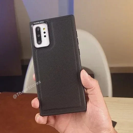 Black Leather Case Samsung Note 10 Plus - Three