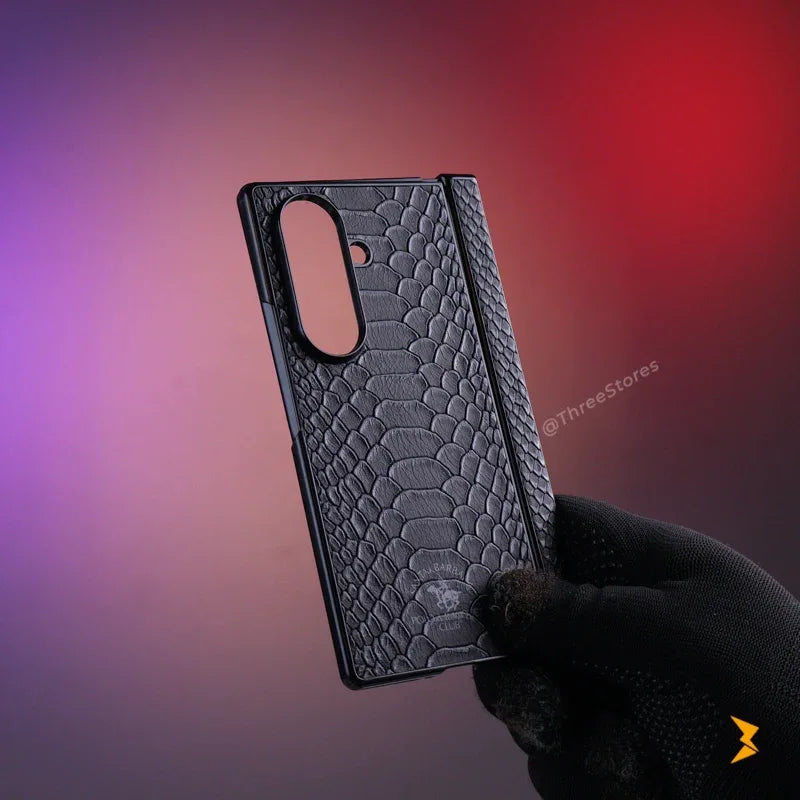 Santa Alligator Leather Case Samsung Z Fold 7 - Three