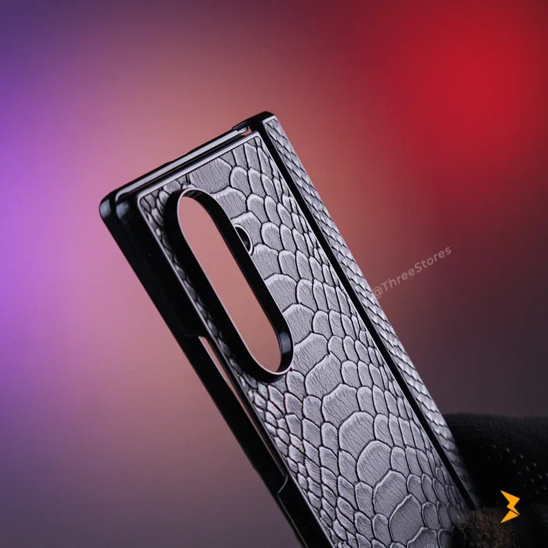 Santa Alligator Leather Case Samsung Z Fold 7 - Three