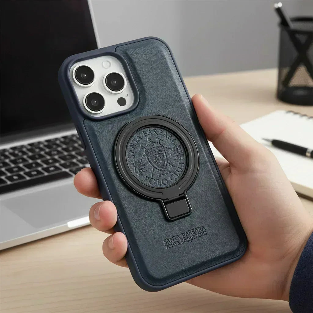 Santa Fegus Leather Magsafe Case iPhone 16 Pro Max - Three