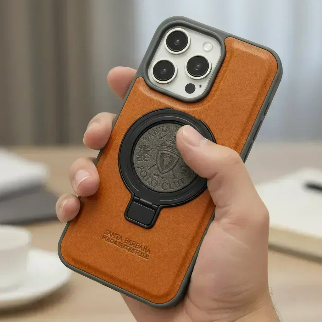 Santa Fegus Leather Magsafe Case iPhone 16 Pro Max - Three