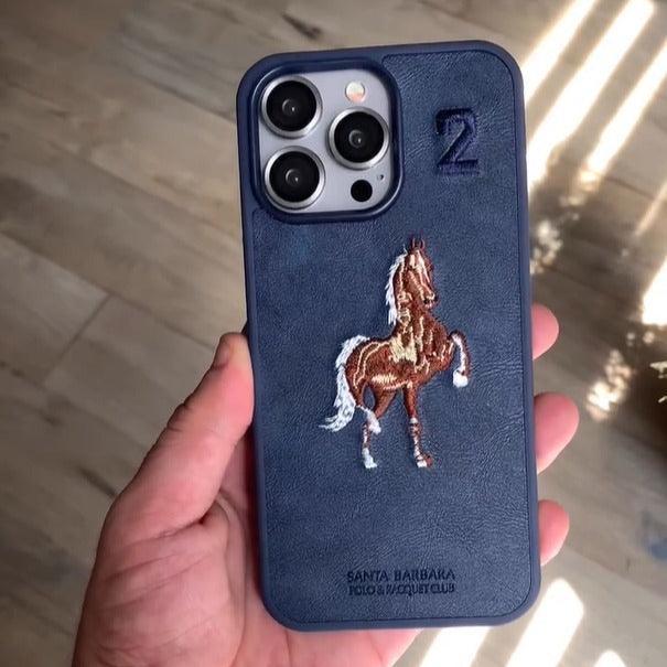 Santa Isidore Horse Case iPhone 14 Pro Max - Three