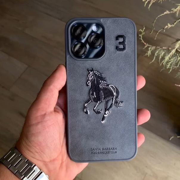 Santa Isidore Horse Case iPhone 14 Pro Max - Three