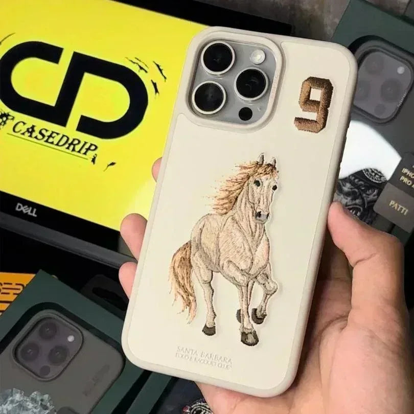 Santa Isidore Horse Case iPhone 16 Pro Max - Three