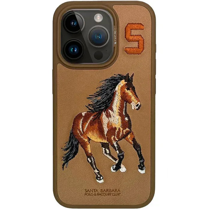 Santa Isidore Horse Case iPhone 13 Pro Max - Three