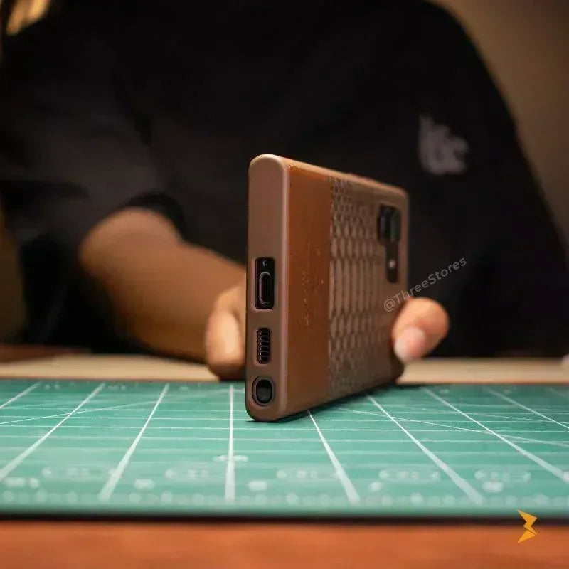 Santa Knight Leather Case Samsung S22 Ultra - Three