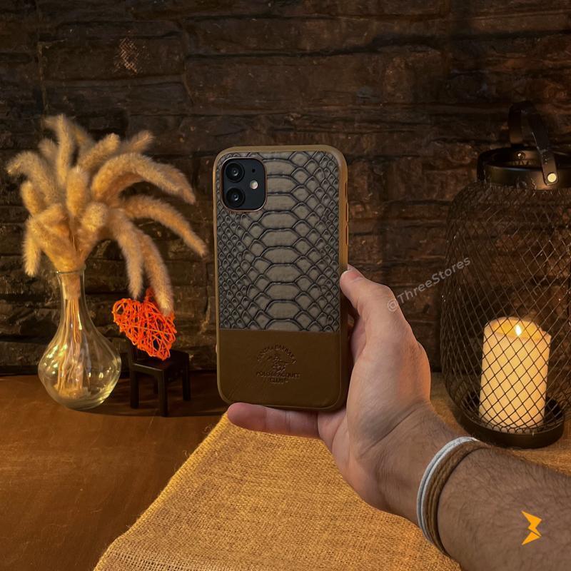 Santa Knight Leather Case iPhone 11 - Three