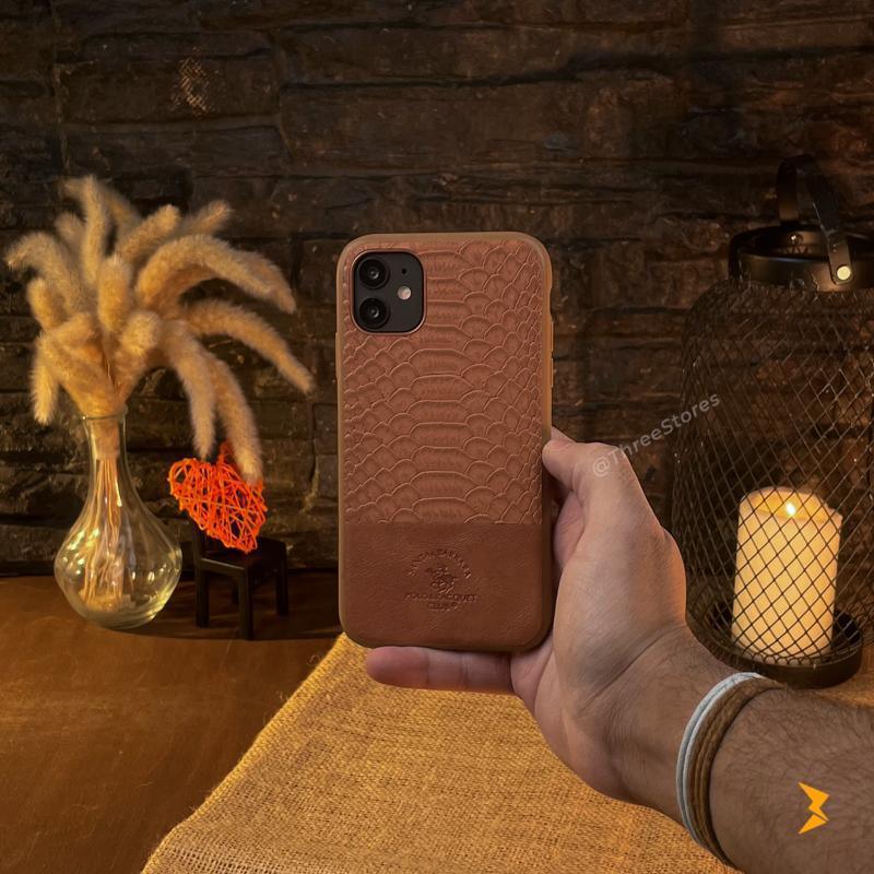 Santa Knight Leather Case iPhone 11 - Three