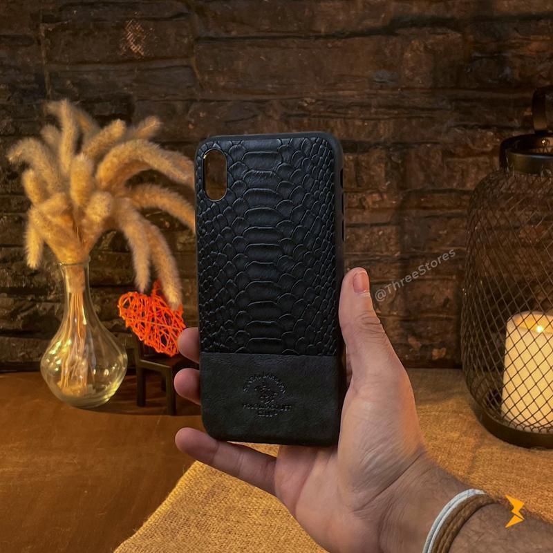 Santa Knight Leather Case iPhone X Max - Three