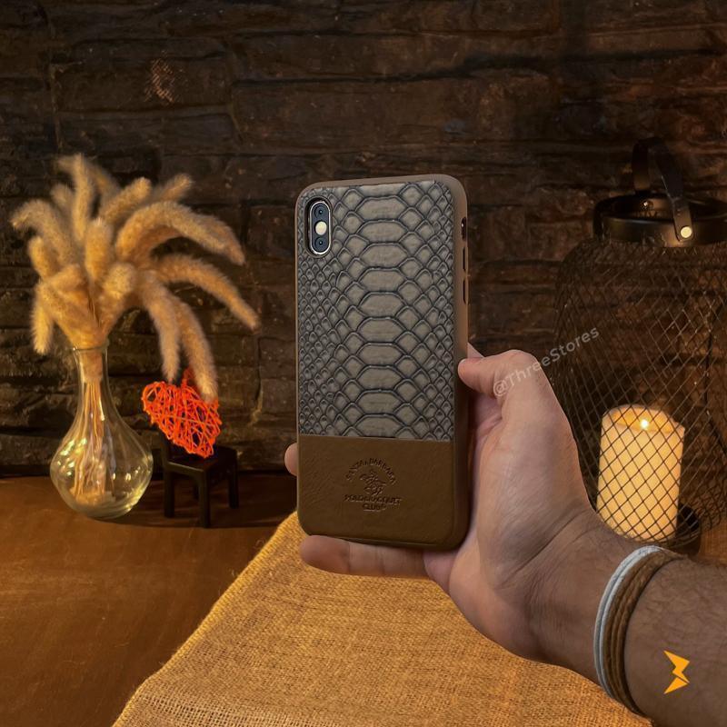 Santa Knight Leather Case iPhone X Max - Three