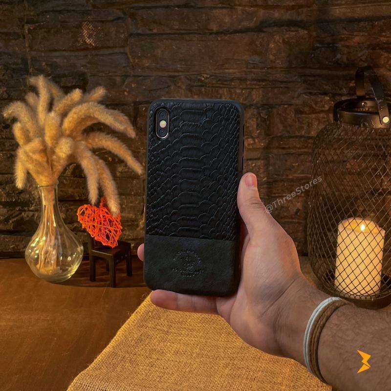 Santa Knight Leather Case iPhone X Max - Three