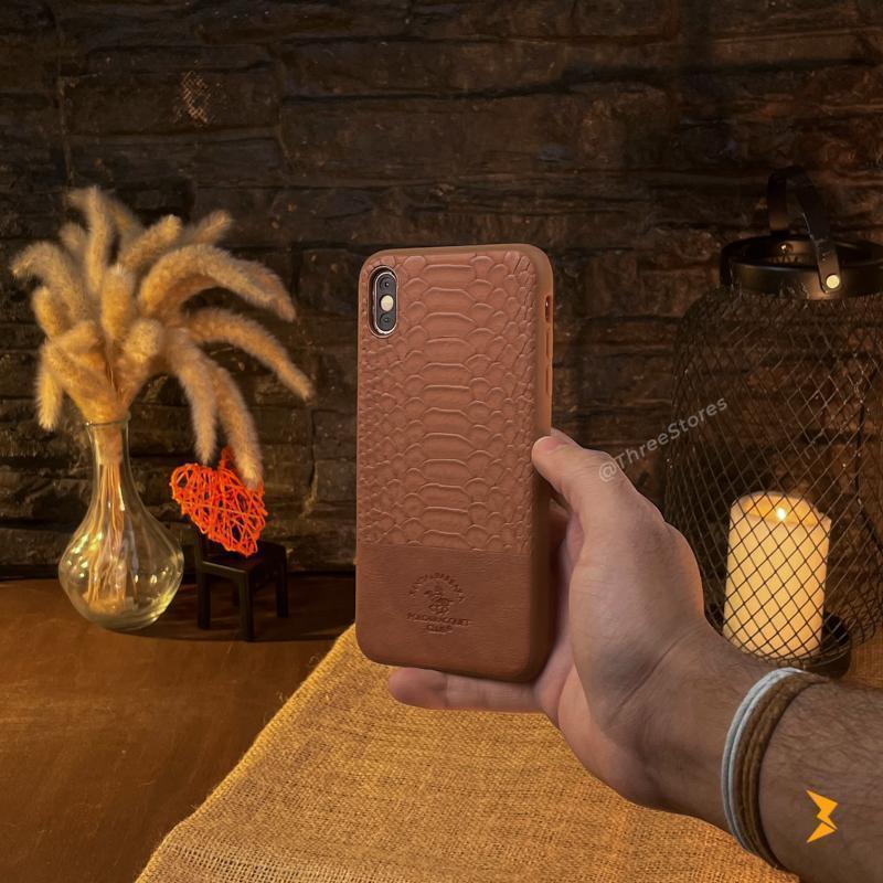 Santa Knight Leather Case iPhone X Max - Three