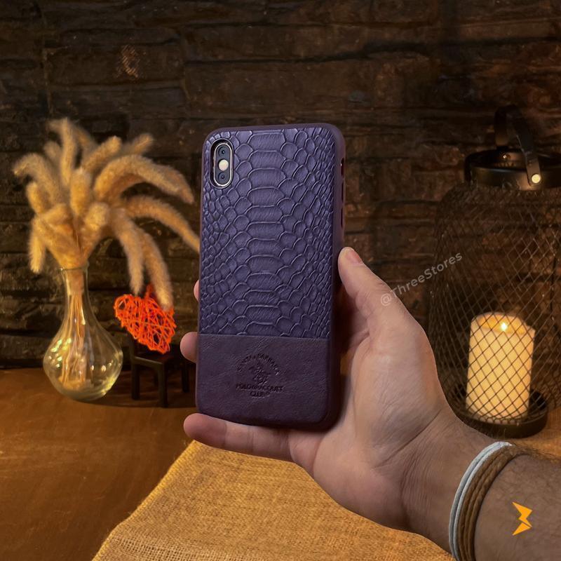 Santa Knight Leather Case iPhone X Max - Three