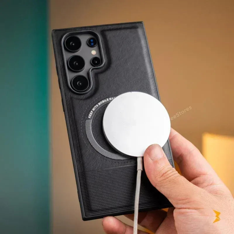 Santa Lucian Magsafe Leather Case Samsung S25 Ultra - Three