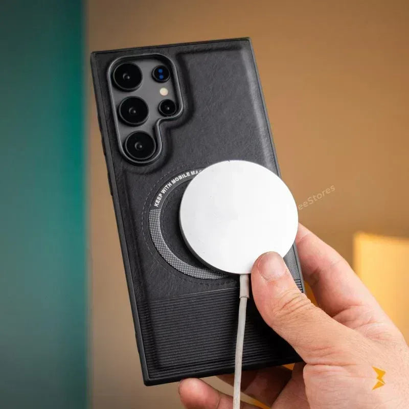 Santa Lucian Magsafe Leather Case Samsung S25 Ultra - Three