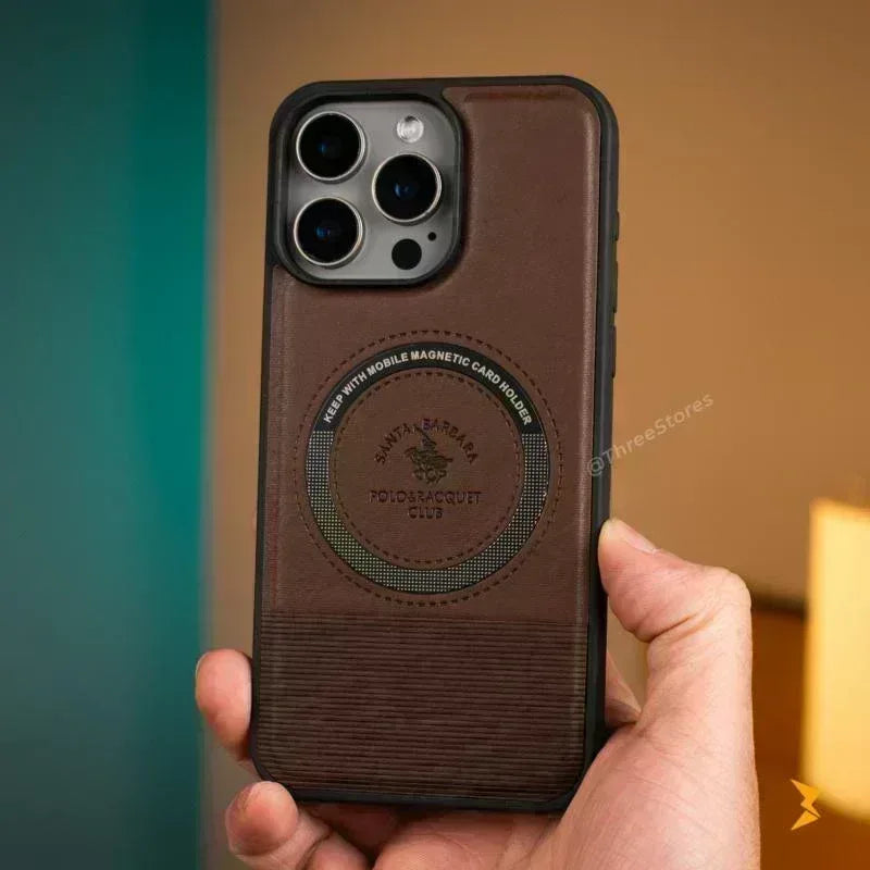 Santa Lucian Magsafe Leather Case iPhone 12 Pro Max - Three