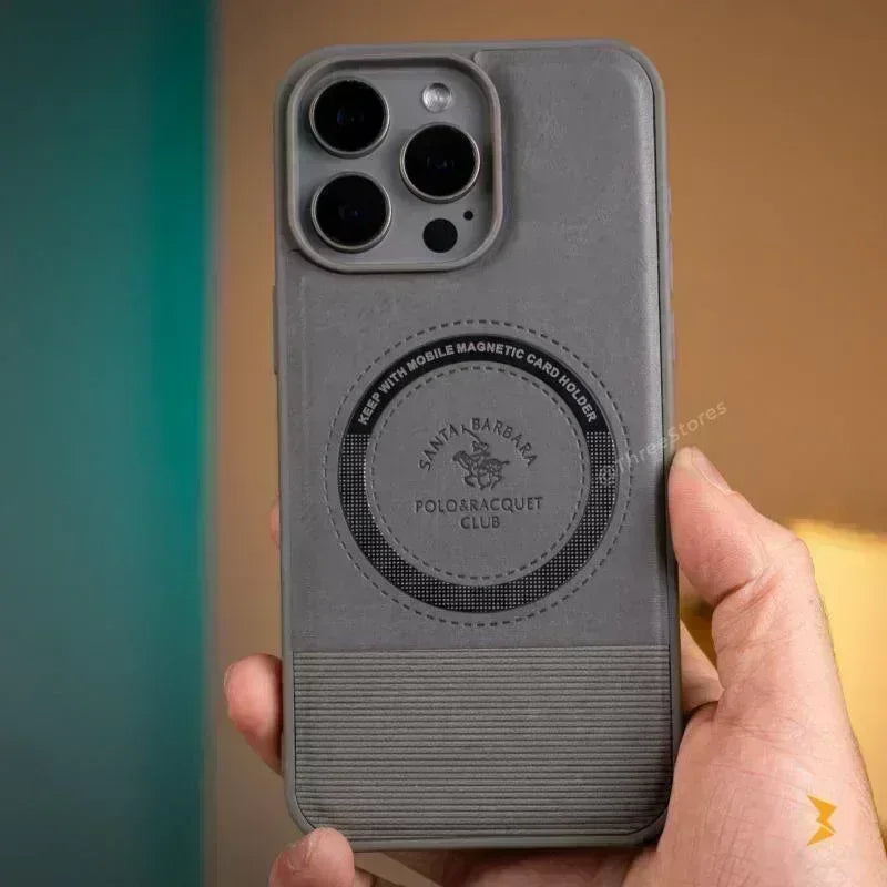 Santa Lucian Magsafe Leather Case iPhone 12 Pro Max - Three