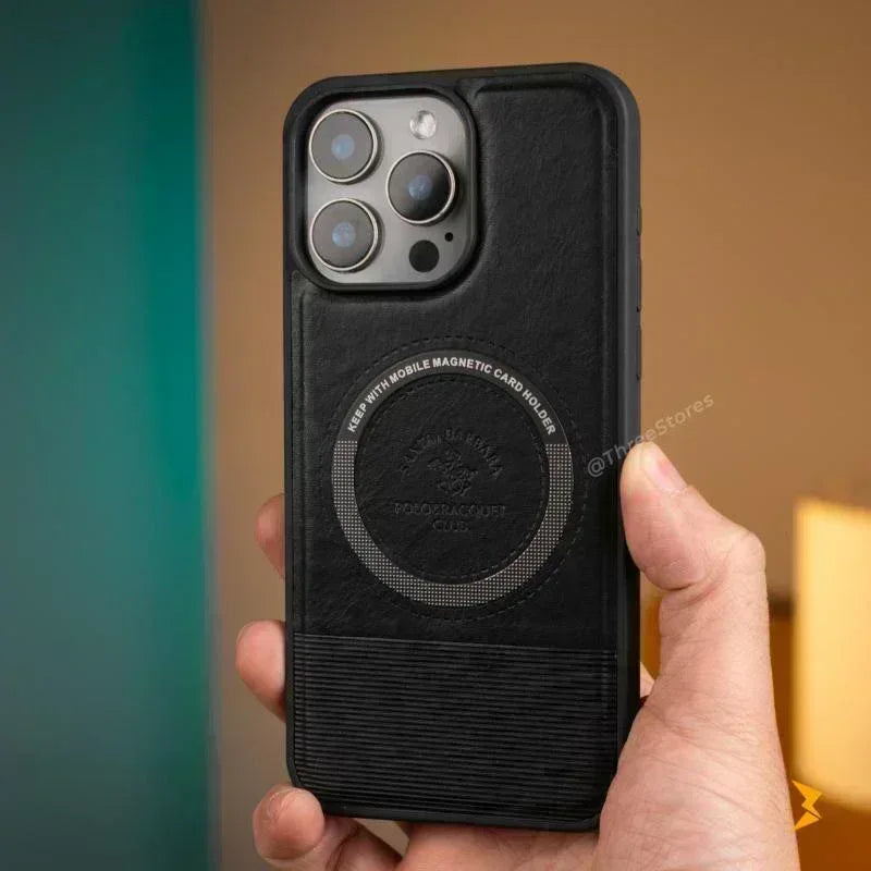 Santa Lucian Magsafe Leather Case iPhone 12 Pro Max - Three