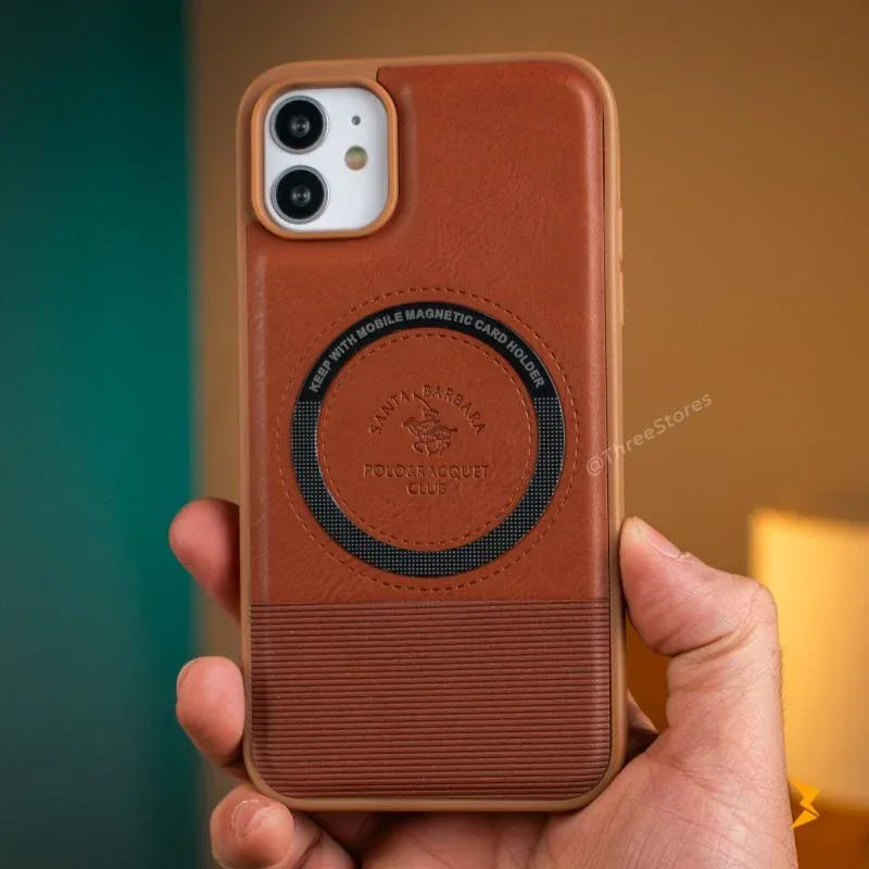 Santa Lucian Magsafe Leather Case iPhone 11 - Three