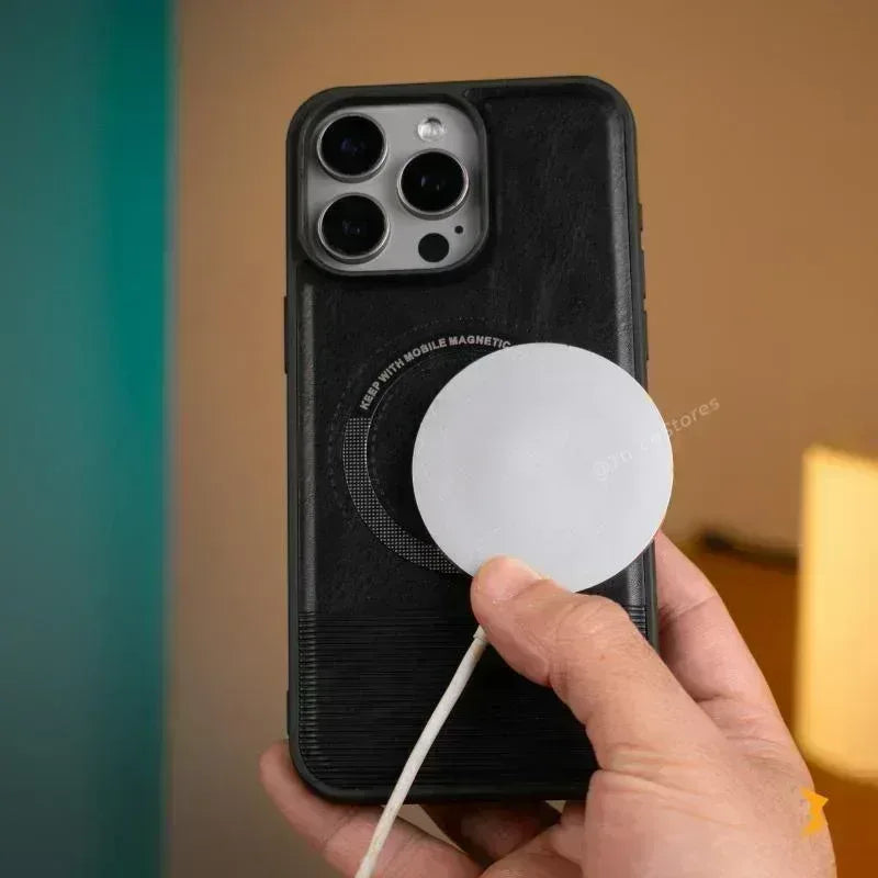 Santa Lucian Magsafe Leather Case iPhone 12 Pro Max - Three