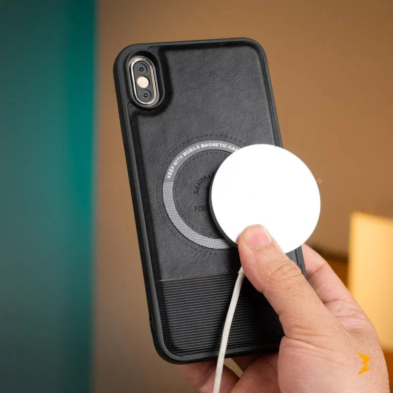 Santa Lucian Magsafe Leather Case iPhone X Max - Three